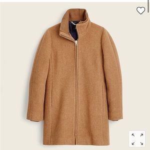 J Crew | Camel coat | Lodge coat in Italian stadium cloth wool